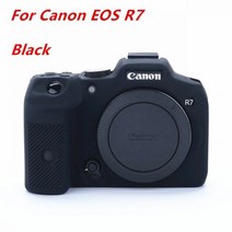 카메라가방 dslr 백팩 크로스 소프트 실리콘 스킨 케이스 보호 커버 DSLR 카메라 가방 캐논 EOS R7 R6 R5, [30] For EOS R7 BLACK