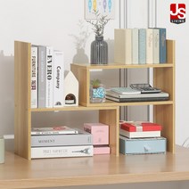 JS리빙 책장 책꽂이 책상 겸 수납장 미니 책상용 전면 분리 인테리어 프린터 정리함 선반 사무용 책상위 간이 수납함 정리 원목 철제 나무 B_03 17X40-78X46, 선반형 책꽂이(벤티_2093)