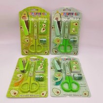 산리오 학용품 세트 카와이 쿠로미 시나모롤 문구 5 개 만화 학생 학교 용품 가위 스테이플러 테이프 스티커, [01] One random piece, [05] Stationery SetE