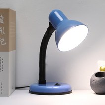 멤피스 조명 미드센츄리 컬러 매칭 스탠드조명 테이블 램프, 전원 스위치 버튼, 파란색책상램프+스트로보스코프3색디밍없음5와트