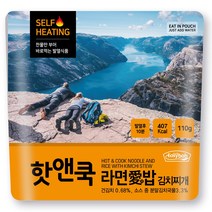 이지밥 핫앤쿡 라면애밥 김치찌개, 110g, 24개