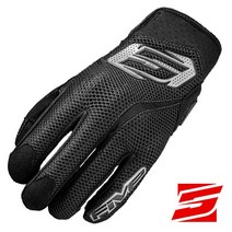 파이브 RS5 AIR (YEL .RED BK) 여름용 글러브 장갑, 블랙