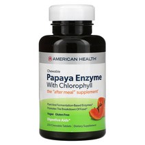 American Health 클로로필을 함유한 파파야 효소 츄어블 250정 103138