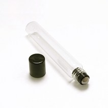 [버블빈] 롤온유리용기 롤온공병-10ml(투명 브라운), 10ml투명블랙캡