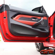JSTAR / BMW M4 전용몰딩 도어커버 실내 기스 오염방지 몰딩 패널 자동차 인테리어 랩핑필름, 카본
