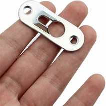 함석판 철 판 알류미늄 나사 장착 키홀 패스너 그림 옷걸이 45x16mm 두께 1.2mm 플레이트 사진 프레임 선반 사인 10 개