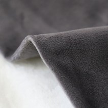 행복바느질 국내생산 도톰한 두께감 극세사 원단 무지 극세사 2mm 무지 화이트계열, 36.차콜그레이