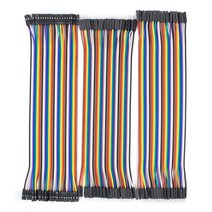 2.54mm 라인 점퍼 와이어 DIY 키트 20cm 10cm 40 핀 수-수 암-수 뒤퐁 케이블, [08] 20cm 3 kinds