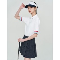 [빈폴골프] 여성 화이트 소매 변형 칼라 티셔츠 (BJ2342A121)