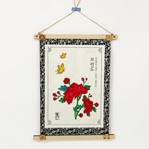 어르신 미술재료 민화 컬러링 족자만들기 노인학교 어르신미술 단체수업 공작재료, 1개, 고양이