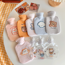 핫워터 손난로 찜질팩 핫팩 물주머니 온수팩 보온팩 겨울필수템, 3개이상구매할게요(할인50%), [투명워터손난로] 03.투명곰돌소녀