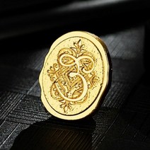 실링 왁스 청첩장 스티커 씰링 스탬프 세트 26 알파벳 글자 인감 웨딩 선물 용품, E