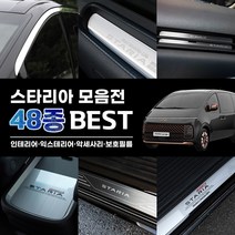 [3G MALL] 스타리아 튜닝 악세사리 실내 실외 몰딩 커버 용품, 09_도어포켓(공용)_실버