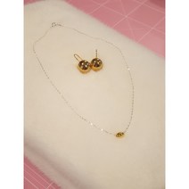 황금쌀 목걸이 / 이태리 직수입 실버925 순은 목걸이