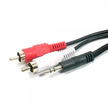 ST-2RCA 오디오케이블 3M오디오 스테레오 음성 음향 컴퓨터 스피커 DMB 마이크 헤드폰 단자 커넥터, 본상품, 상세페이지 참조
