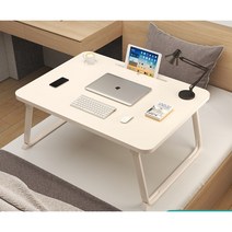 다용도 확장 가능 테이블 교자상, 펄화이트 슬롯+컵홀더 60x40x28