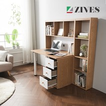 데이브 편수책상세트 서랍형 책장포함, 화이트