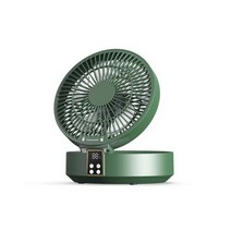소형 차량용 냉풍기 가정용 이동식 에어쿨러 새로운 USB 휴대용 전기 팬 무선 벽 마운트 공기 쿨러 LED 조명 접는 테이블 데스크탑 인공 호흡기 원격, 없음, green