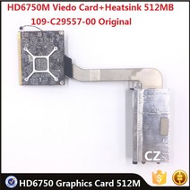 오리지널 HD6750 512MB 비디오 그래픽 카드 109-C29557-00 iMac A1311 A1312 2010 2011 VGA GPU 보드 방열판 포함 216-0810005, [03] Card With Heatsink