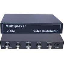 hd 1 in 2 out ahd cvi tvi bnc 비디오 분배기 증폭기 1ch to 2ch splitter for cctv 보안 dvr 시스템, 1in 4out SD 버전