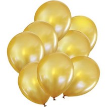 골드 반짝이 라텍스 풍선 QPEY 12 인치 100 Pcs 파티 생일 축하 장식 웨딩 졸업 베이비 샤워 Balloonns 황금, 골든