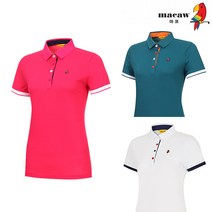 [마코 SALE] (여성)솔리드단추포인트카라반팔 티셔츠_MJW2TS91