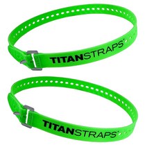 TitanStraps Titan 산업용 스트랩 화물 자전거 정원 호스 목재 작업 프로젝트를 고정하기 위한 안전 세트 31 8kg(70파운드) 하중 63 5cm(25인치) 길이 형광