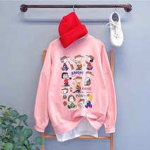 바이미쓰리 / [당일출고](자체제작)스.누피 친구들 맨투맨 (4color)