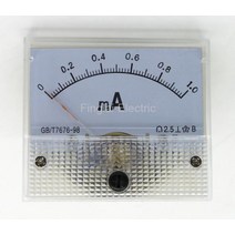 유속계 85C1-MA DC 포인터 전류계 1mA 20mA 시리즈 64x56mm 크기, [01] 1mA, 01 1mA