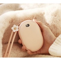 손난로 보조배터리 대용량 10000mA USB 충전식 멀티 손난로 KC인증 대량구매 핫팩, 핑크