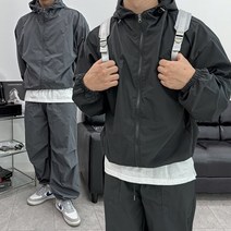 [SET] 후드 바람막이 세트 트레이닝복 셋업 캠핑복 방수 고프코어 파라슈트