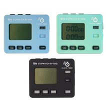 아이비스 8000 스톱워치(IB-800L) 10082 타임워치 수능타이머 시계 공부 시간타이머 알람, 쿠팡1 아이스초코 블루
