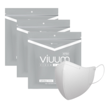 비움 마스크 KF94 디럭스 대형 25매*3팩 여름용 새부리형 마스크, 75매, 라이트실버-대형