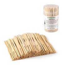 TONGYE Bamboo Forks 3.5 Inch Mini Food Picks for Party Banquet Buffet Catering and Daily Life., 1