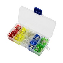 For Light Emitting Diodes 1 Set 5 Colors Electronic Components 3mm/5mm Assorted DIY LED Box Pohiks, 03 300pcs3 5MM