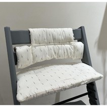 하이체어 트리트랩 호환 트리트랩쿠션 의자 원목 아기 유아 방수, 크림 밀 (비방수)