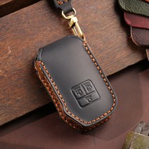 벤오토 기아 카니발 KA4 스마트키 가죽케이스 기아 7버튼 키링 키홀더 (S2-KJ7), 블랙