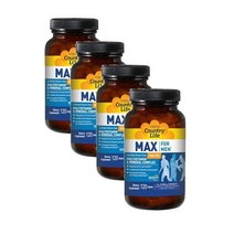 컨트리라이프 맥스 포맨 멀티비타민 미네랄 120 타블렛 Country Life Max For Men Multivitamin and Mineral, 4개