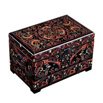 혼서지 신랑함 사주 단자 레트로 잠금 자개 준비 보석, 소형