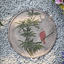 WAKE정원 디딤돌 경계석 바닥 안뜰 장식 야외 마당 디딤석 꾸미기 잔디 마당석 인조 조각 타일, 디딤돌 원형 대나무