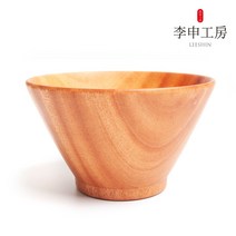 [이신공방] 국산 나무 면기 대접 그릇 샐러드볼 시리얼볼 / 옻칠 내추럴, 내추럴 나무 면기