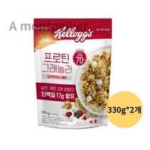 켈로그 프로틴 그래놀라 요거트큐브 & 베리 시리얼, 660g, 10개