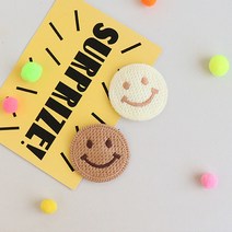 도도앤뉴 유아 여아 아기 헤어핀 깜찍 스마일 뜨게 똑딱핀 베이비 신생아핀