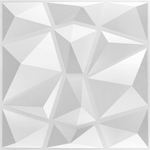 세라믹사이딩 메탈사이닝 아트월 3D 입체 벽 스티커 장식 거실 벽지 벽화 방수 패널 금형 욕실 주방 30x3, 09 B_02 1 Piece-Matt white