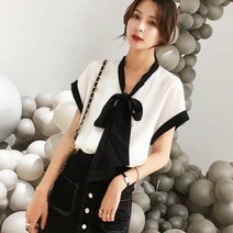 가바바 여성 블라우스 쉬폰 시원하게 코디하자 예쁜 오피스룩 블라우스 G35499