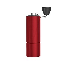 수동 커피 그라인더 용량 25g 손 조절 가능한 스틸 코어 burr for kitchen send 청소 브러시, c2 레드, 씨엔