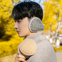 에스썸 남녀공용 방한 니트 귀도리 밍크 귀마개, 핑크