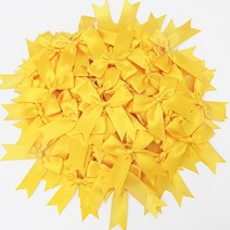 리커브보우 50PCS 85*85mm 핑크 새틴 리본 활 장식 공예 작은 Bowknot 선물 꽃 웨딩 보우 출생 DIY 파티, [24] Lemon Yellow