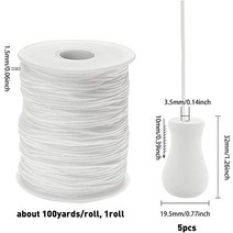 2023 우드블라인드블라인드 코드 스트링 키트 100 야드 1.5mm 꼰 리프트 쉐이드 5 Pcs 우드 비드 윈도우