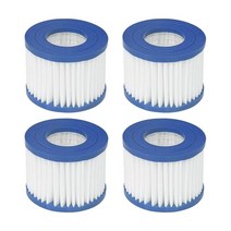 Swimming Pool Filter For Bestway Flowclear Size VI Replacement Cartridge Lay-Z-Spa Spare Parts, 01 WhiteBlue